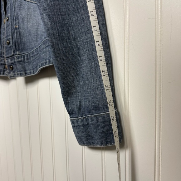 Lucky Brand Denim Jean Jacket Women's Size Medium Trucker Medium Blue Wash EUC - Picture 6 of 12